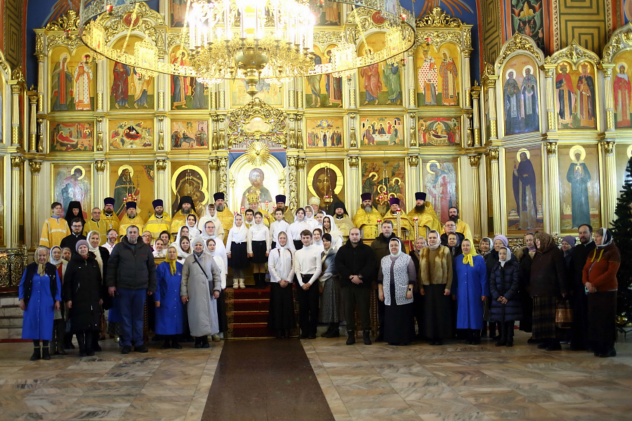Архиерейское богослужение в Богоявленском соборе Ногинска